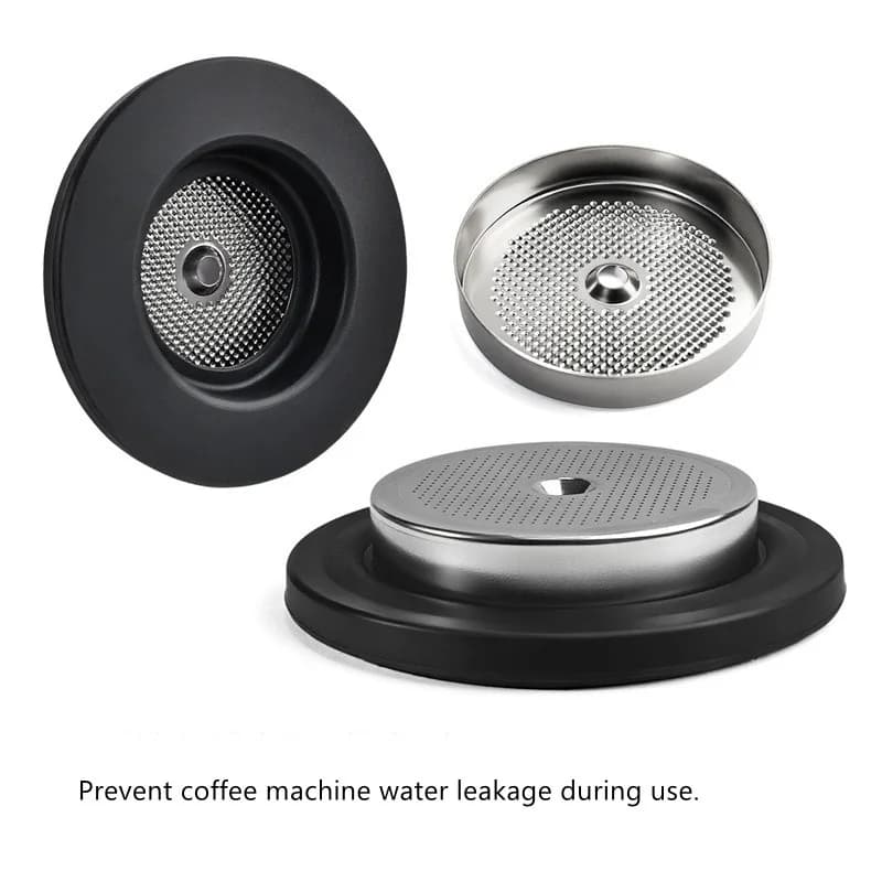 For DeLonghi ECO310/EC150/EC155/EC200/EC220/EC330/EC260/EC270/EC450 Espresso Machine 2pcs/set 51mm Shower Screen Filter & Gasket