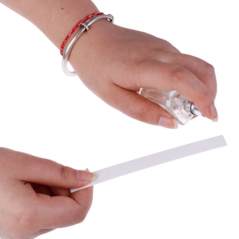 Strisce di carta per test di oli essenziali per profumo di aromaterapia da 100 pezzi 130 * 15 mm