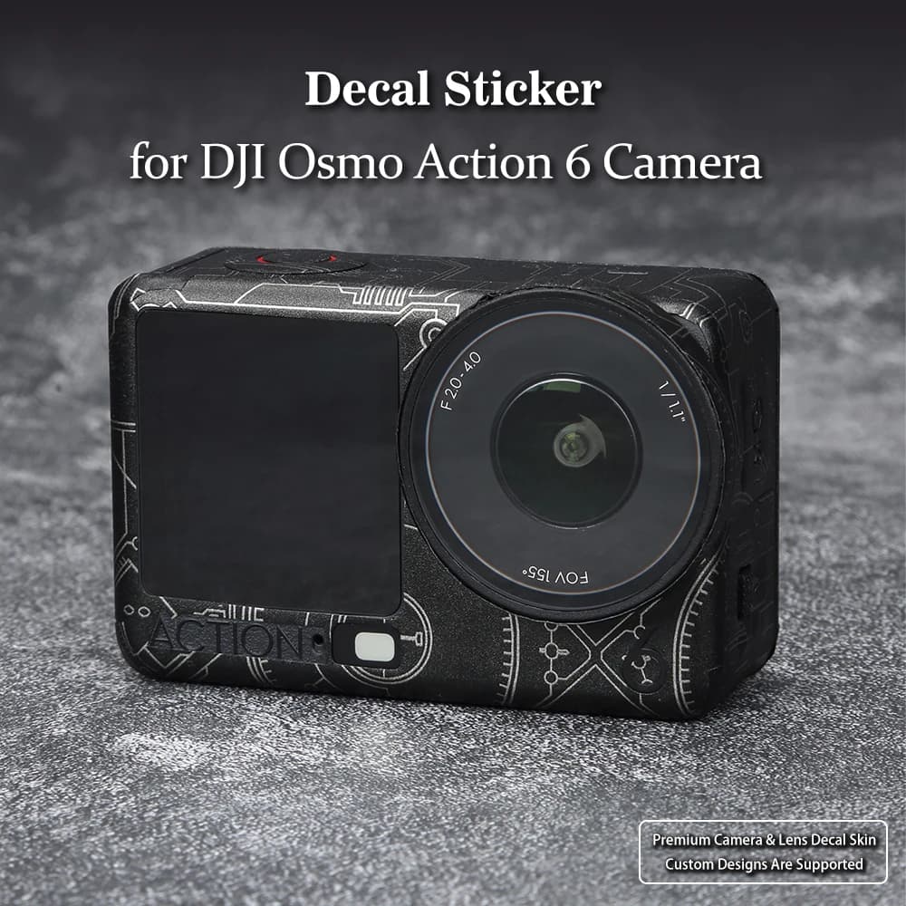 Action 6 Skin Protective Film for DJI Osmo Action 6 Camera Skin Decal Protective Film