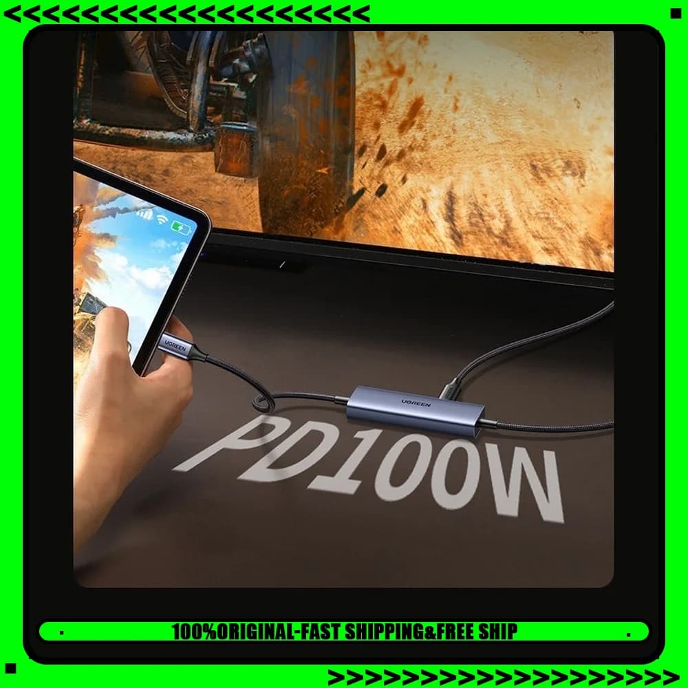 UGREEN CM725 25772 USB Video Capture Card 2K 30Hz Type C Input USB 3.0 Capture PD 100W for Game Streaming