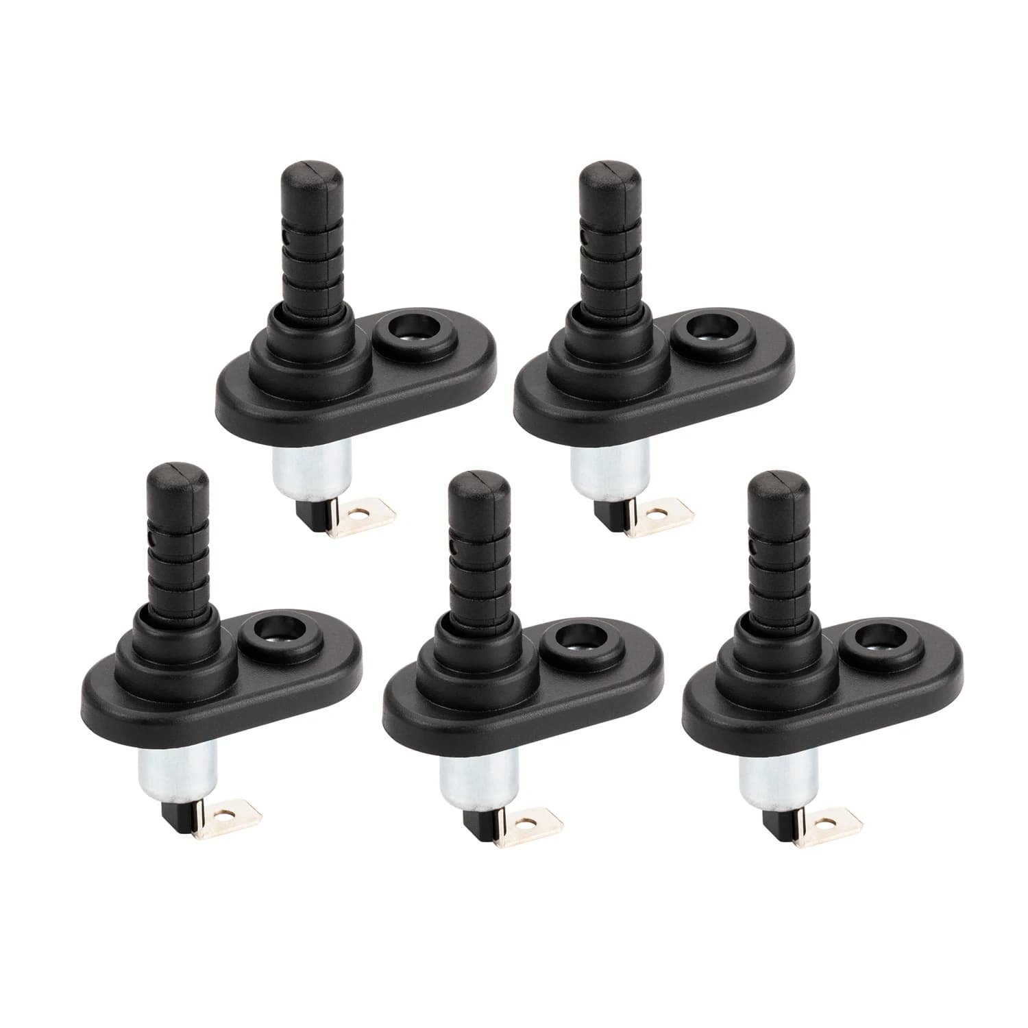 DaierTek 5PCS Interruttore a perno per porta 12V Allarme Cappa Interruttore a perno Momentaneo Universale regolabile Porta Scambino Flangia Interruttore della luce 20A 12V
