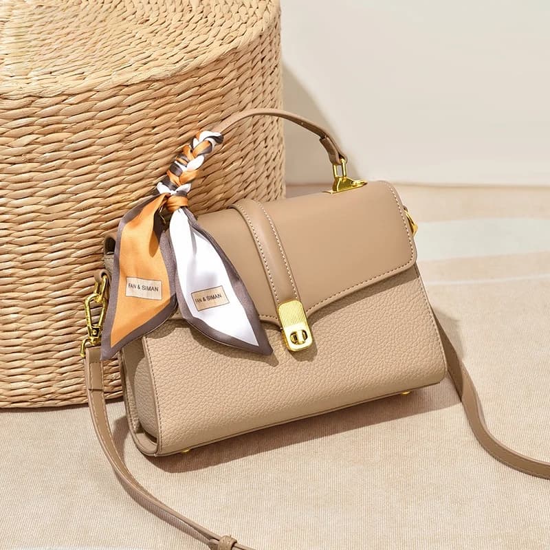 Elegant Mother's Day Large Capacity Ladies Handbag Fashionable Crossbody Shoulder Bag Stylish PU Leather Commuter Bag