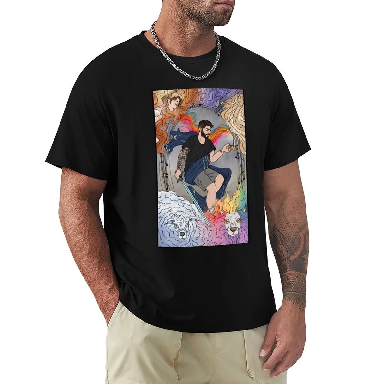 T-shirt Beautiful Mind Tarot Card, T-shirt per esterni con protezione solare