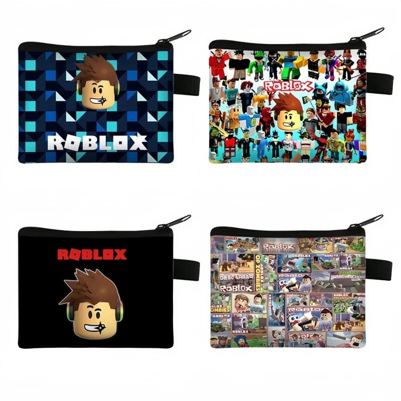 Popolare Portamonete a Tema Giochi Roblox, Borsa Portaoggetti Kawaii Cartoon Anime 13cm, Mini Borsa a Mano, Regali