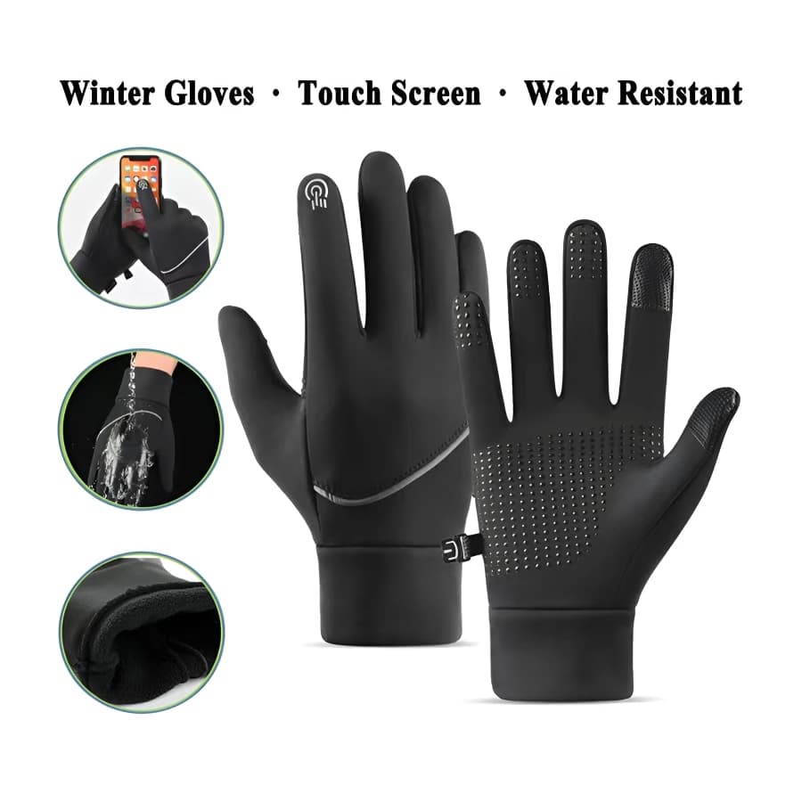 Running Gloves Touchscreen Non-slip Gloves Light Sports Gloves Winter Gloves Warm Windproof for Men and Women
