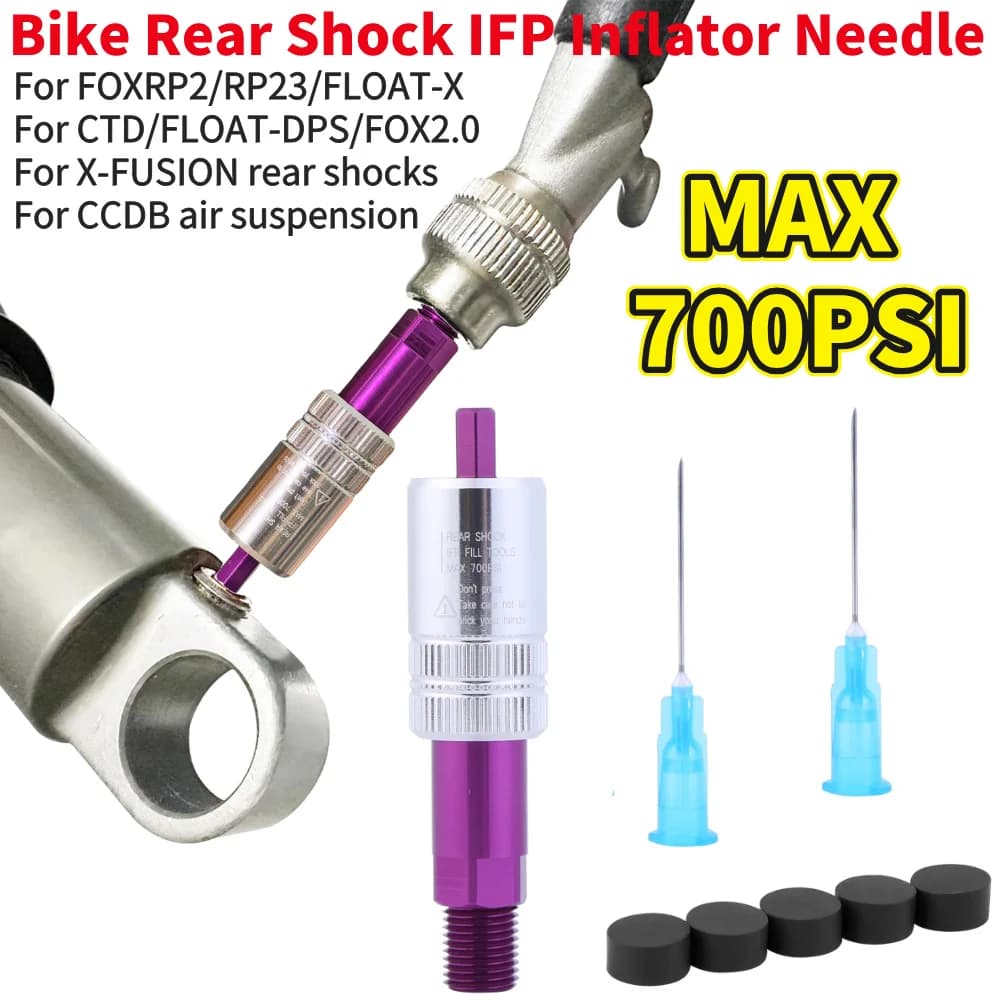 Ago per gonfiaggio ammortizzatore posteriore bici IFP 700PSI, strumento pompa ad alta pressione per sospensioni FOX RP2/23/FLOAT-X/CTD/FLOAT-DPS X-FUSION CCDB