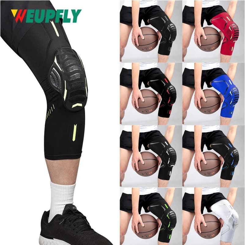1 Pezzo di Ginocchiera a Compressione per Sport - Protezioni Antiurto per Ginocchia per Basket, Pallavolo, Calcio, Sollevamento Pesi