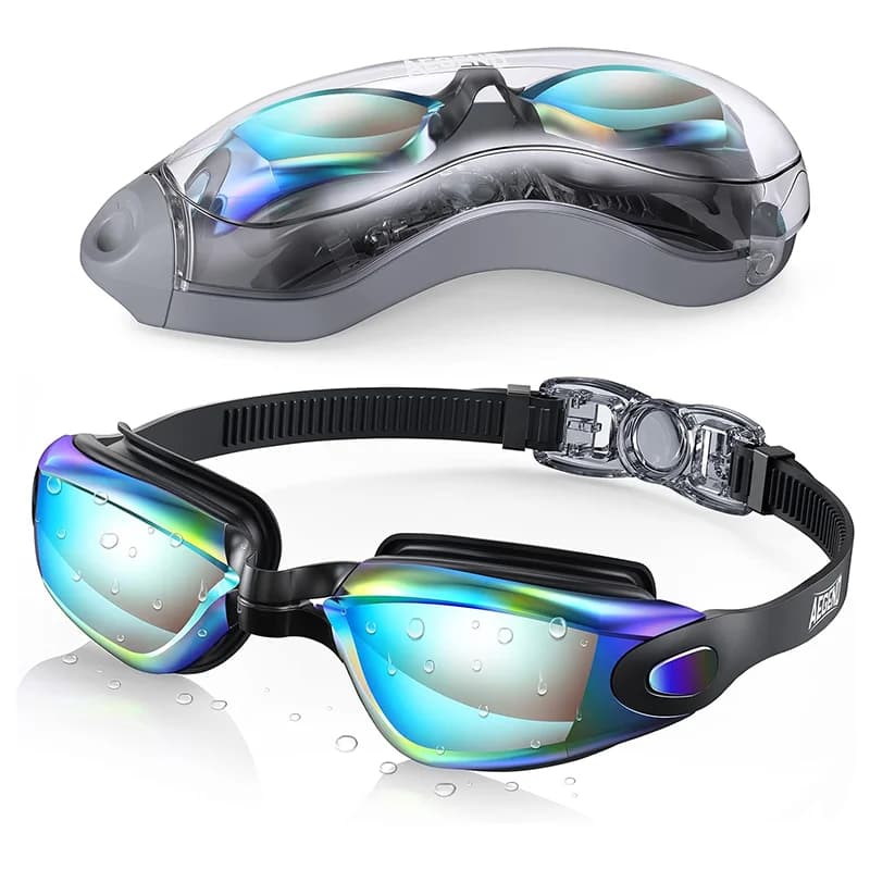 Swimwear Hd swim glasses anti-foging man and woman swimming equipment waterproof swim glasses electrolytic