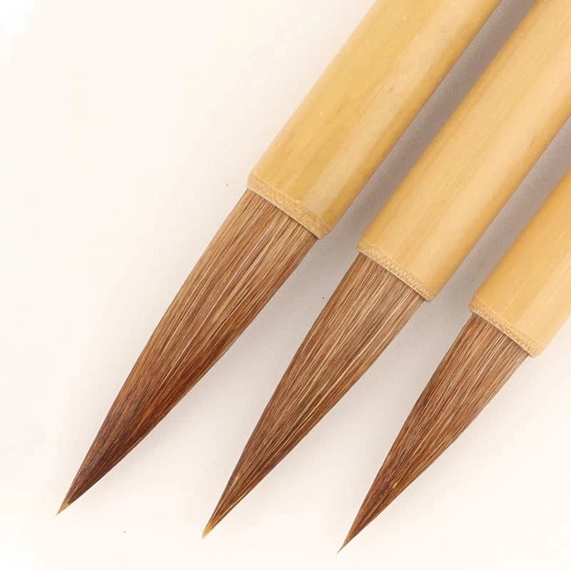 Weasel Hair Calligraphy Brush Pen Set Ouyang Xun Regular Script Writing Brush Traditional Chinese Painting Landscape Brid Brush
