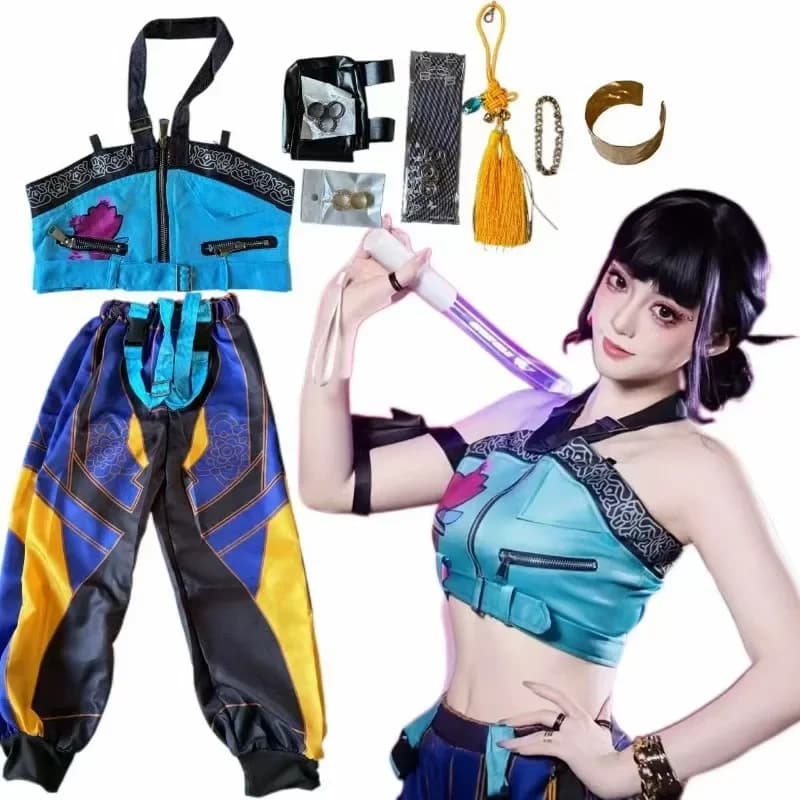 Costume Cosplay Superstar 2026 Set Completo con Anello per Ragazze, Abito da Gruppo Femminile per Feste di Halloween e Giochi di Ruolo