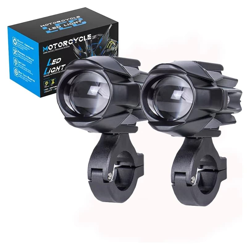 Moto 6000K Faro LED Ausiliario Fendinebbia Moto Guida auto Nebbia Spot Lampada Della Luce Della Testa per BMW R 1200 GS Adventure LC
