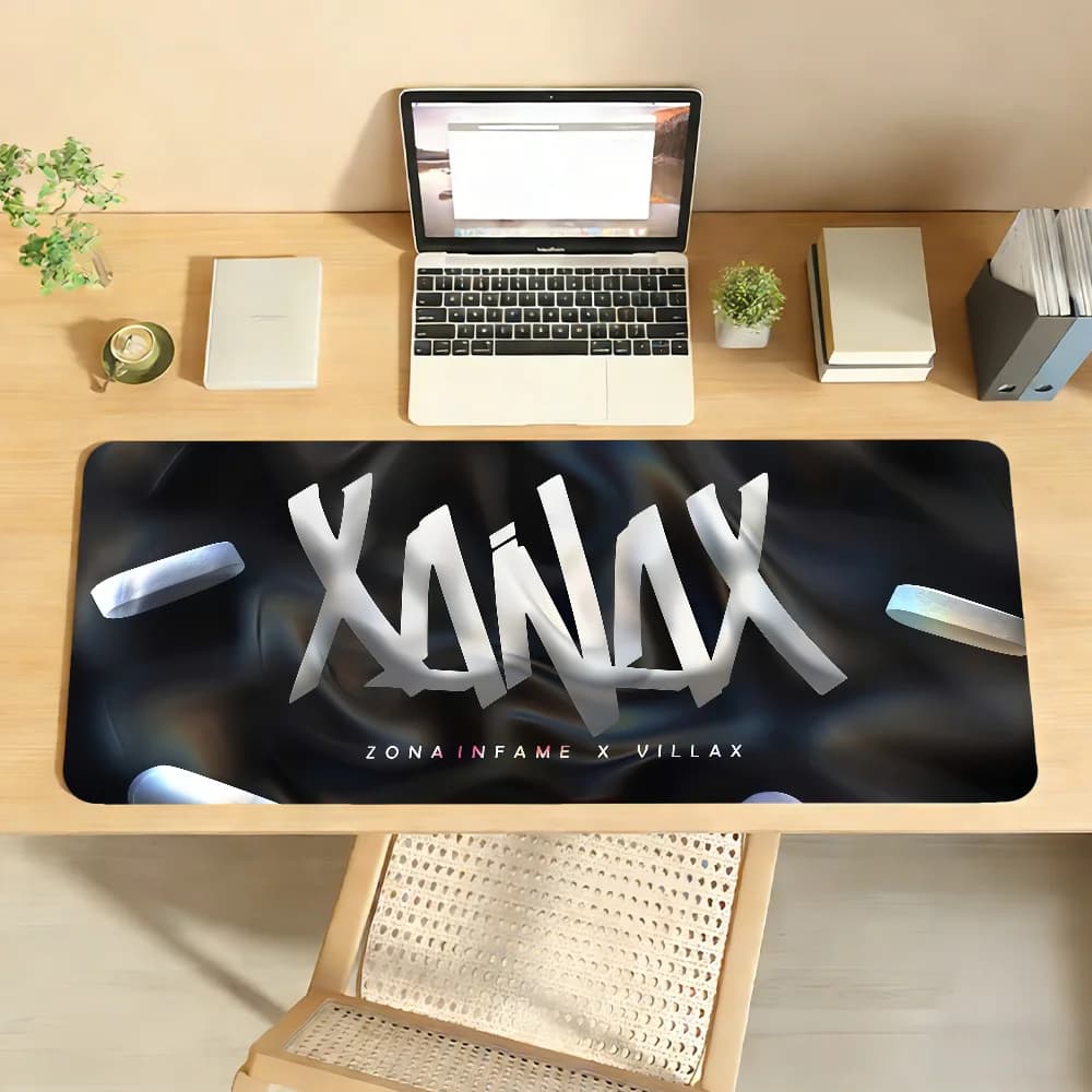 X-Xanax Tappetino per mouse per computer portatile Tappetino per mouse antiscivolo in gomma Tappetino per mouse per giocatori Decoracion Desk Mat