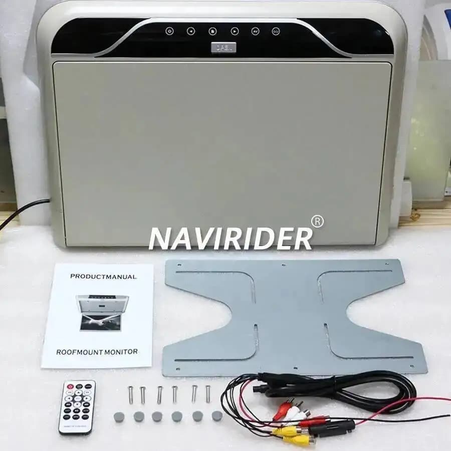 Multimediale Per Ford Transit Courier Tourneo Lettore Video Universale 19 pollici MP5 Monitor Tetto Soffitto Monitor Auto Ingresso HDMI USB FM