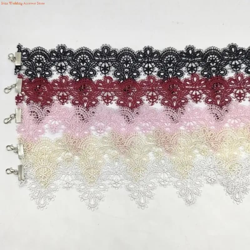 G92D Elegant Lace Neck Choker Necklace Accessory Craft Supplies for Dating and Special Occasions Fashion Statement Pieces