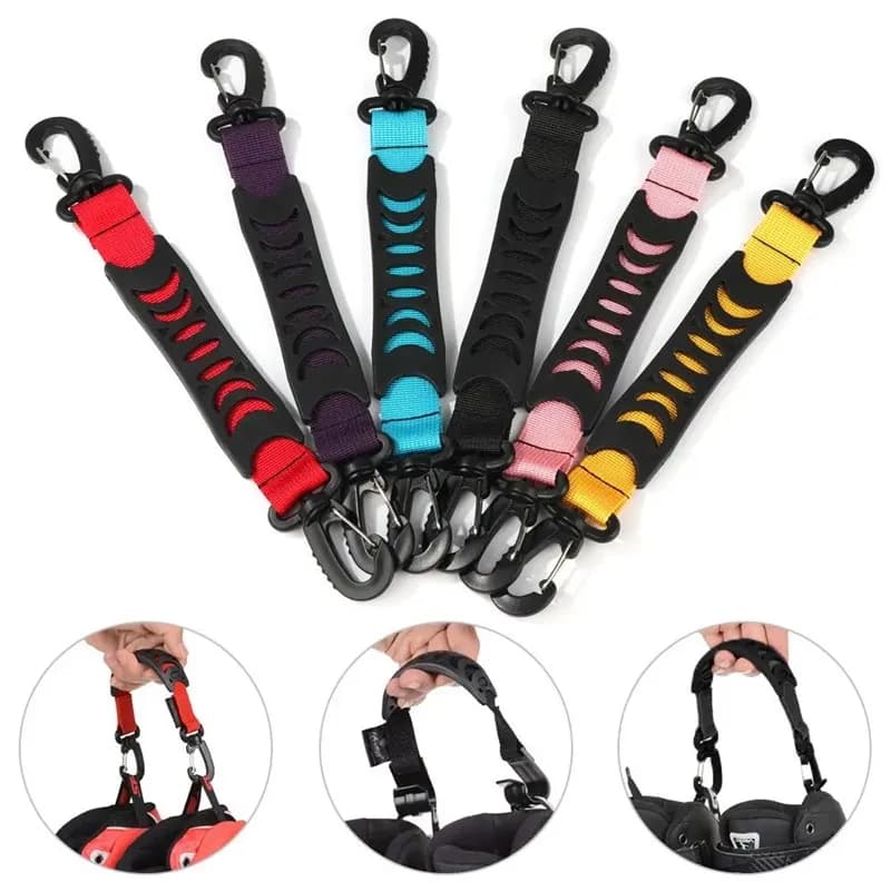 Gancio per scarpe da skate (1 pezzo) per pattini in linea, pattini da velocità, pattini a rotelle, 33 cm, cinturino per scarponi da sci, gancio resistente in nylon per sport all'aperto