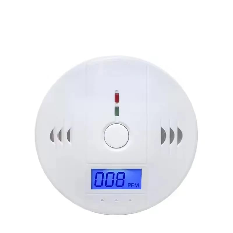 Sensore di allarme CO indipendente ad alta sensibilità Rilevatore di allarme monossido di carbonio domestico Display fotoelettrico LCD di avvertimento da 85 dB