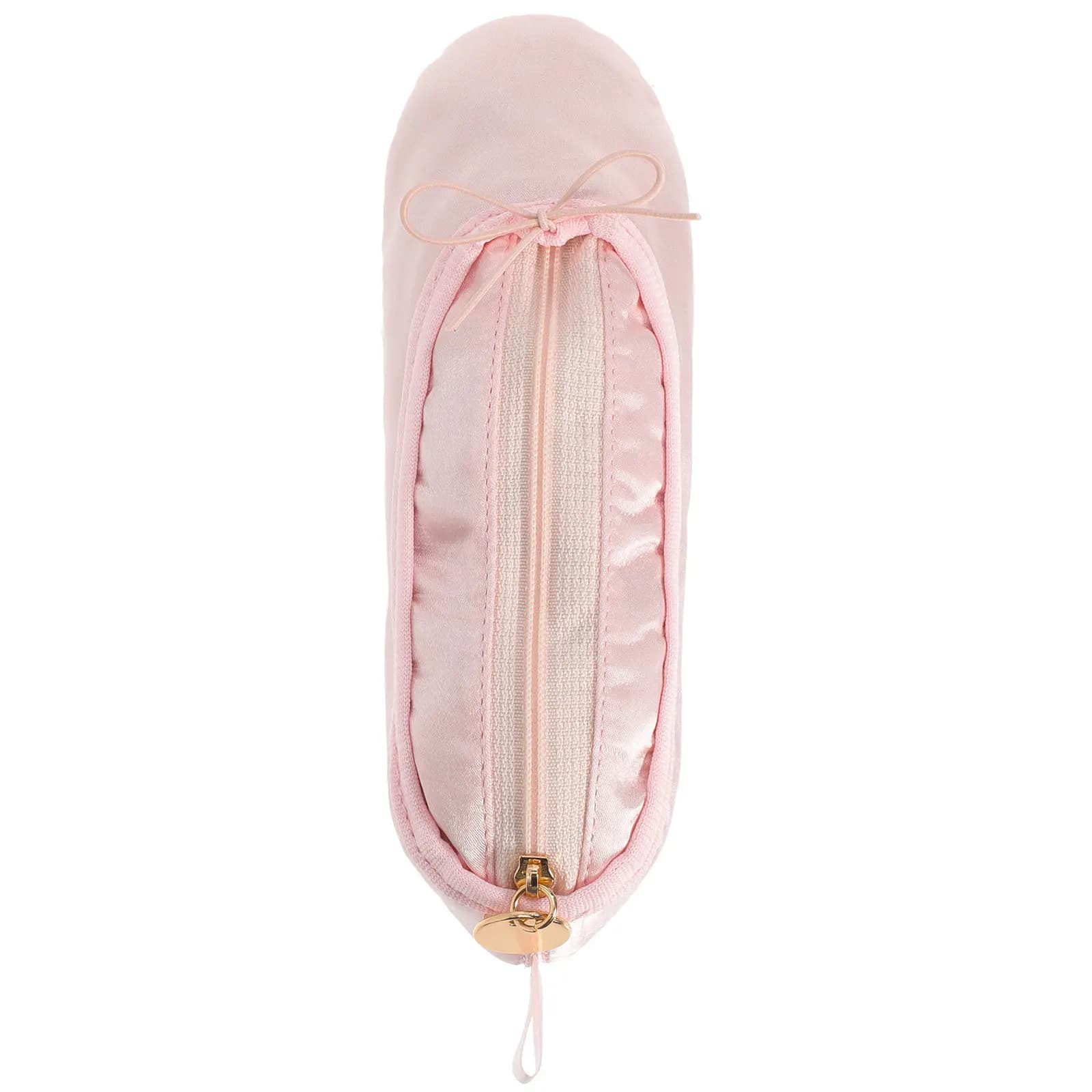 Astuccio a Forma di Scarpette da Balletto, Elegante Organizer per Danza, per Donne e Ragazze, Porta Pennelli da Trucco e Penne, Accessori per Balletto, Portatile con Cerniera