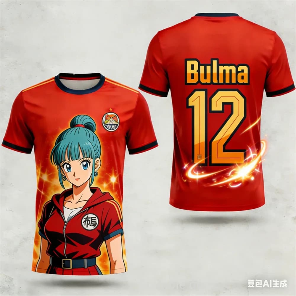 Maglia da calcio Goku per bambini Dragon Ball Super Super Saiyan 3 con stampa per ragazzi e ragazze, maglietta casual da uomo a maniche corte per calcio e anime