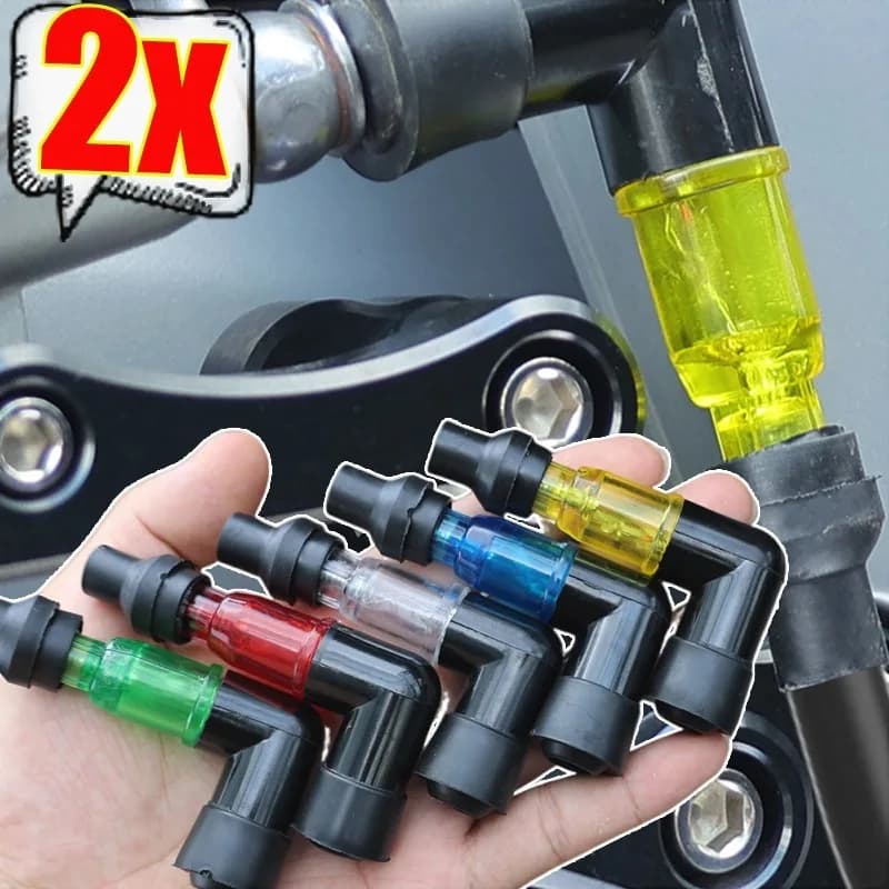 1/2 pezzi tappo candela moto coperchio bobina di accensione ad alta tensione stivale in silicone impermeabile per scooter ATV Dirt Bike parte motore