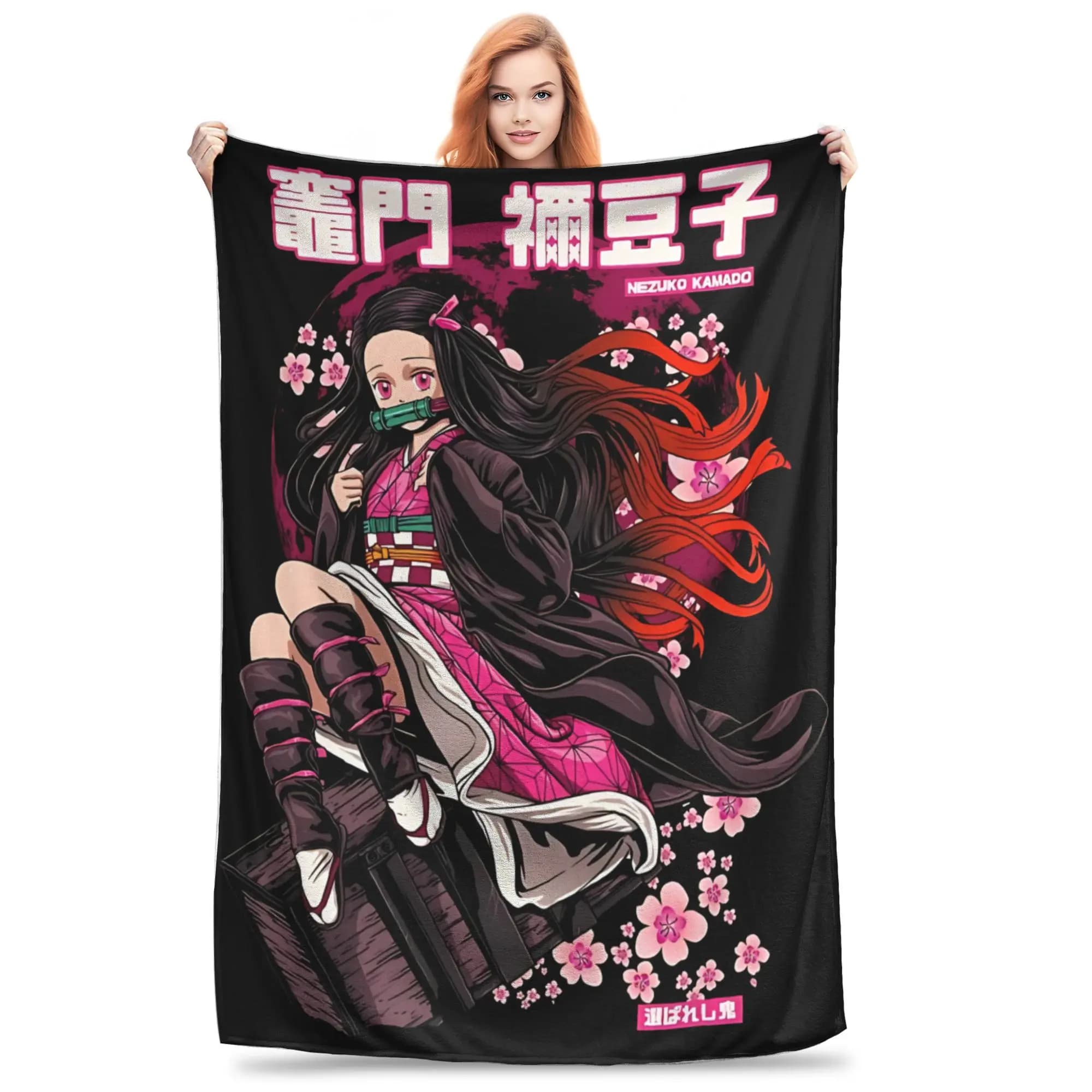 1PC Demon Slayers Winter Blankets for Adults Bedding Home Interior Sofa Knee