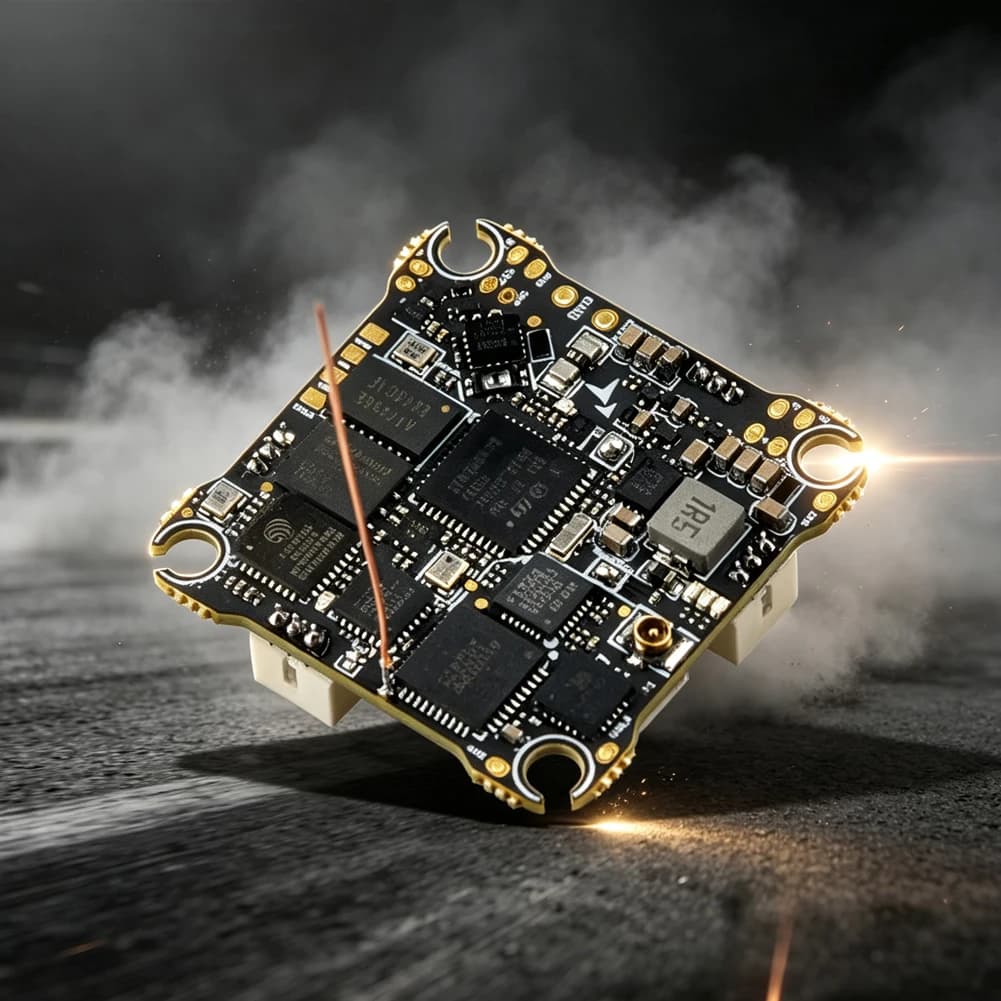 HappyModel X14 ELRS 5-IN-1 AIO Flight Controller for Mobula8 85mm 2 Inch Cinewhoop Tiny FPV Drone