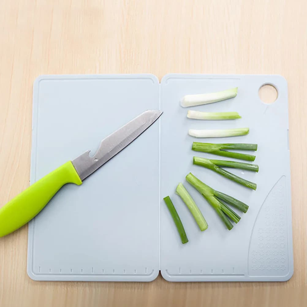 Set of 2 Sizes Foldable Anti-slip, Small Kitchen Tablets for Fruit, Meat, Vegetables, Travel and Use for Open, Reusable