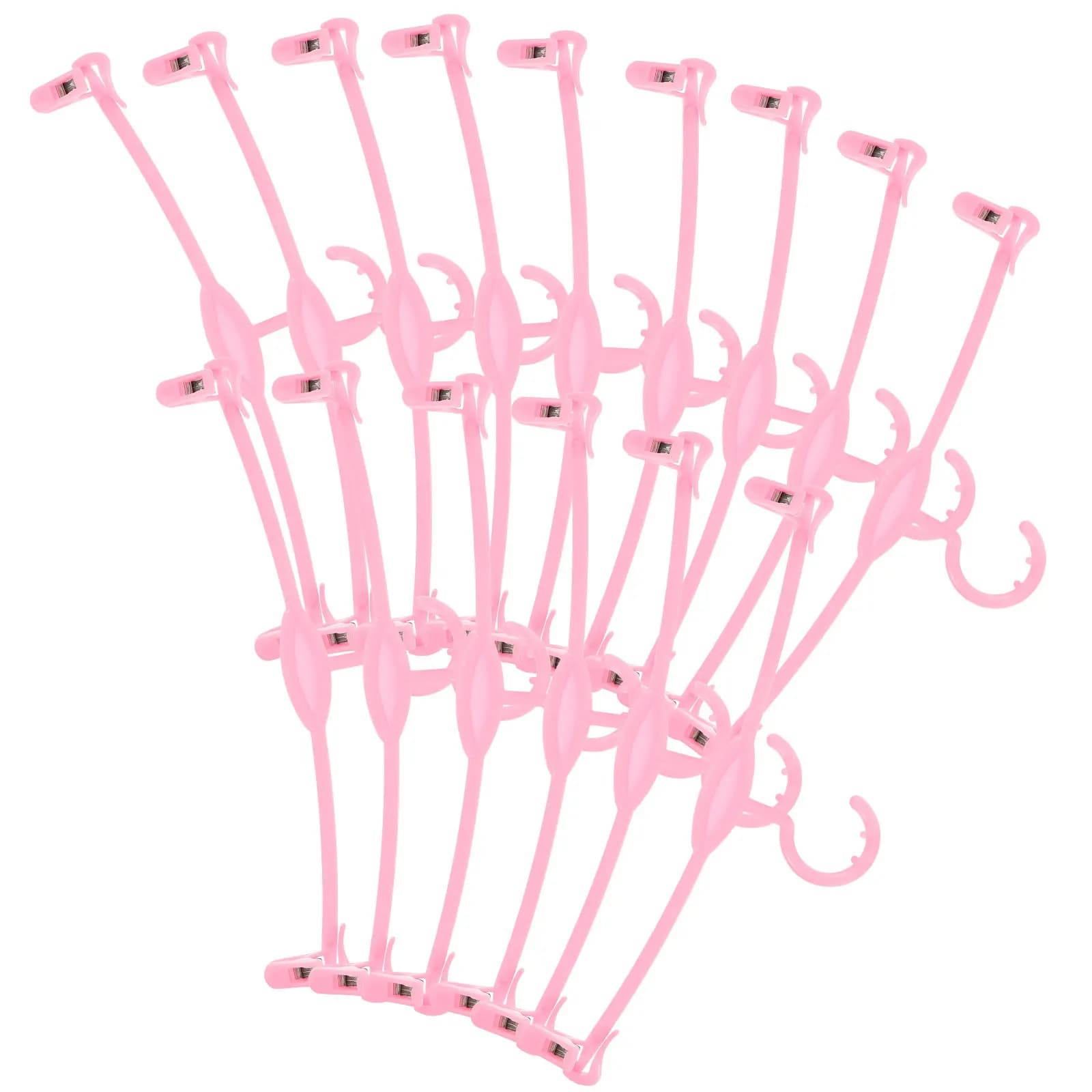 15 Pezzi Ganci Appendi Biancheria in Plastica con Clip per Reggiseni, Stendibiancheria per Mutandine, Asciugamani, Sciarpe, Guanti, Vestiti, per Interni ed Esterni