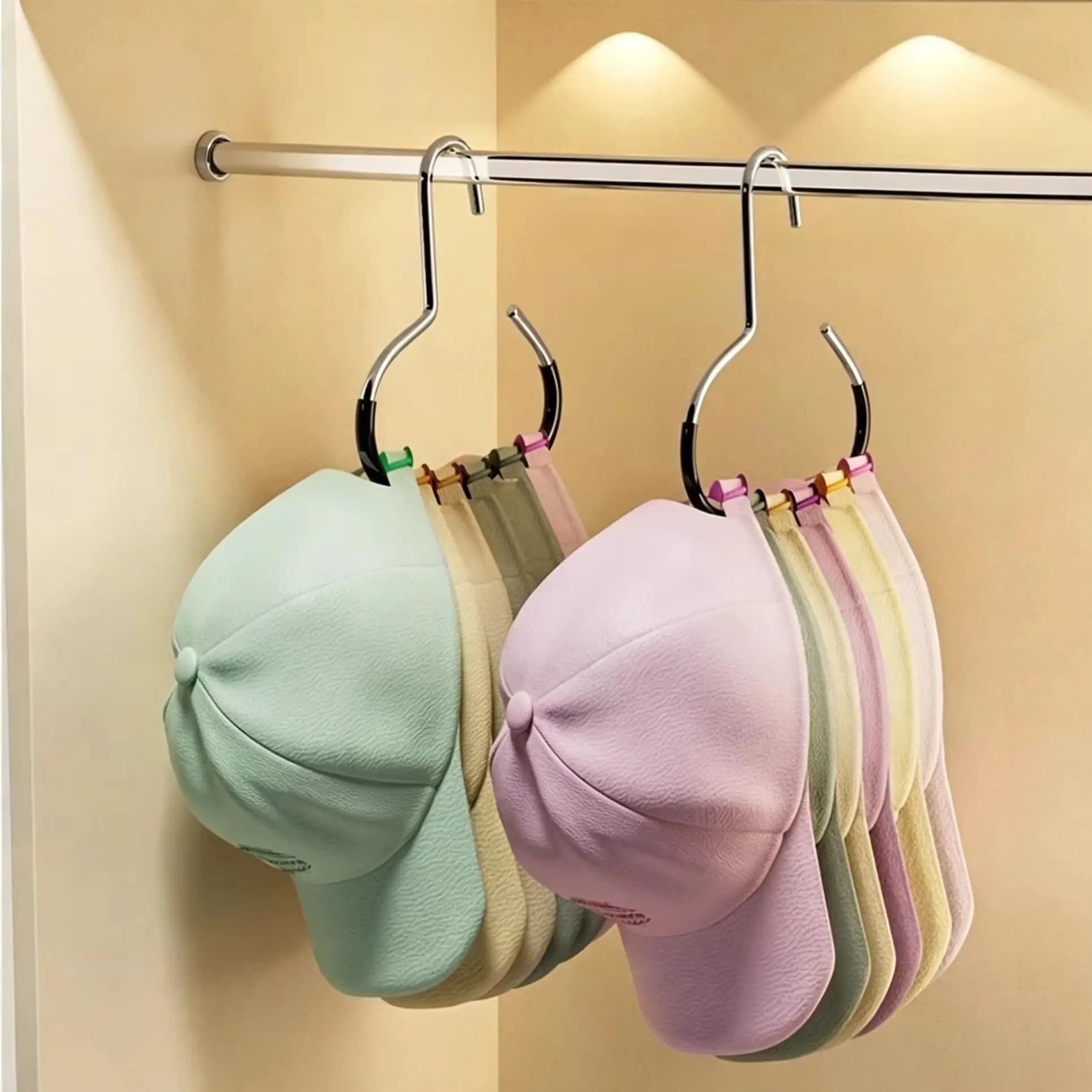1/2/3pcs Versatile Manganese Steel Round Hook - Perfect for Hats, Ties, Scarves & Bags, Strong Load-Bearing, Non-Deformable