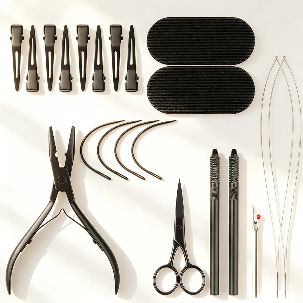 Complete Set of Tools for Installation and Maintenance Extension for Hair, Suitable for Professional Use in Salon and Beginners