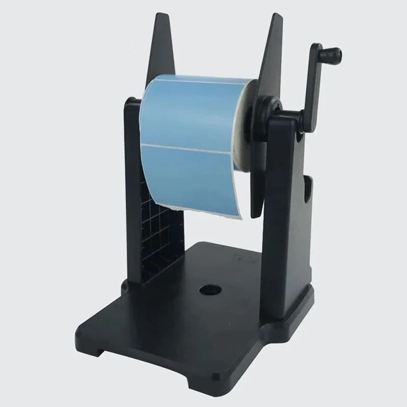 Avvolgitore Manuale per Etichette con Manovella, Porta Rotolo Grande per Carta Barcode, Supporto Universale per Etichette
