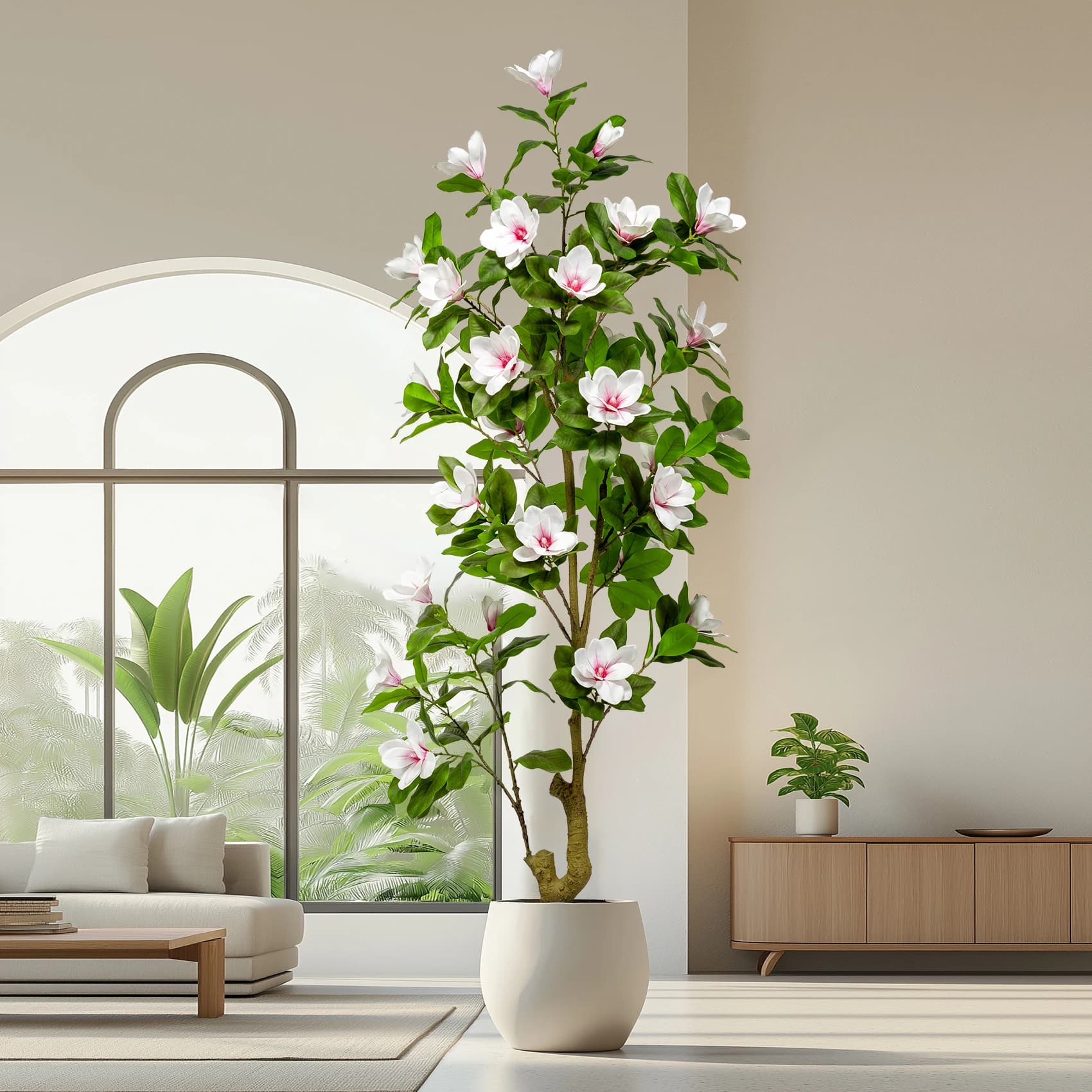 Natural Appearance Artificial Magnolia Orchid Tree Indoor/Outdoor Wedding Birthday Party Landscape Ornament Artificial Plant