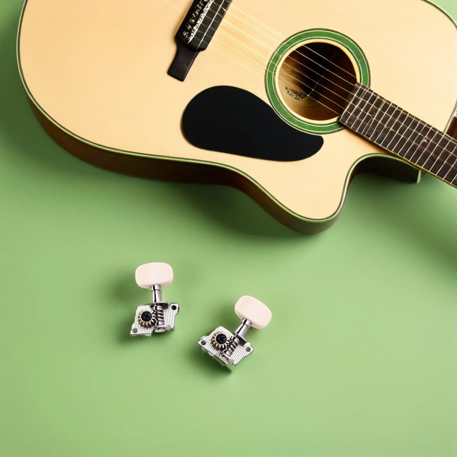 2 Paia di Meccaniche di Accordatura per Ukulele, Affidabili per Chitarra Classica a 4 Corde, Chiavi di Accordatura per Chitarra