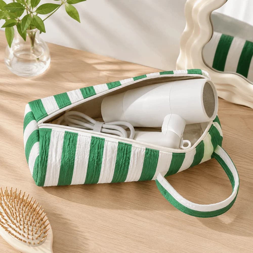 Soft Hair Dryer Storage Bag Large Capacity Dustproof Curler Storage Bag Portable With Handle Hair Air Wrap Dryer Case Travel Use