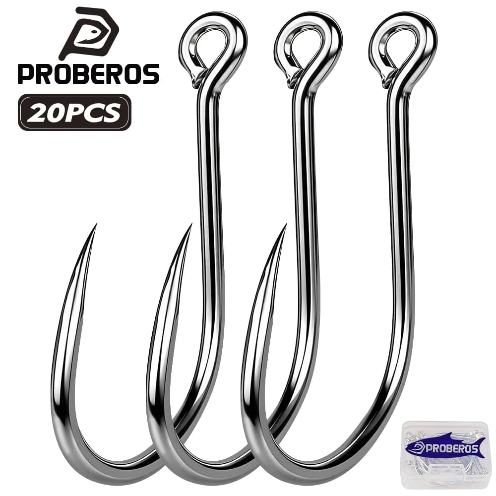 Proberos 20 pz/SCATOLA Ami da Pesca a Forma di Polpo ad Alta Resistenza e Resistenti alla Corrosione - Attrezzatura Terminale in Acciaio ad Alto Tenore di Carbonio