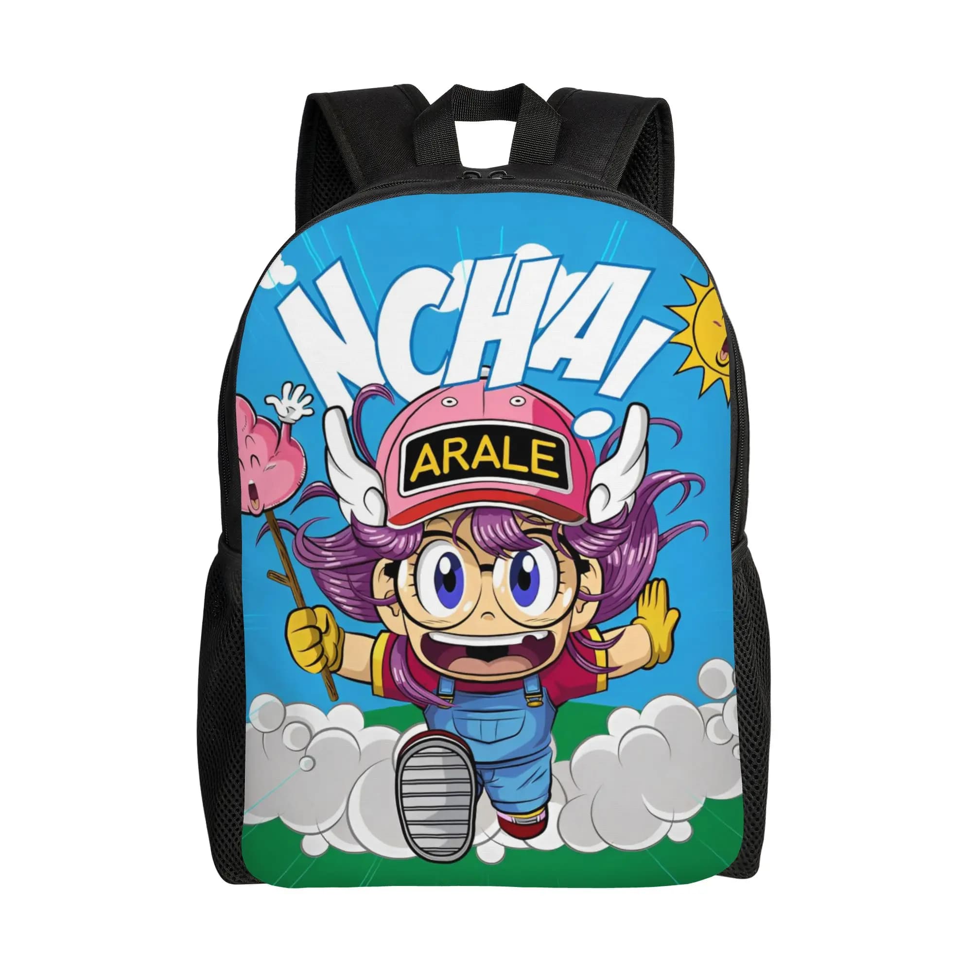 Zaino Dr. Slump Casual per la scuola superiore, per il lavoro, Norimaki Anime Manga 90s, carino zaino per laptop, borsa a tracolla leggera