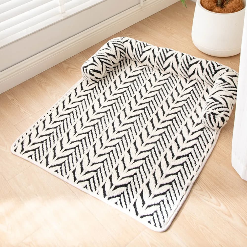 Durable Thick Dog Sofa Cushion Non-Slip Soft Cat Sleeping Pad Hair Resistant Surface Washable Pet Bed Mat Living Room Sofa
