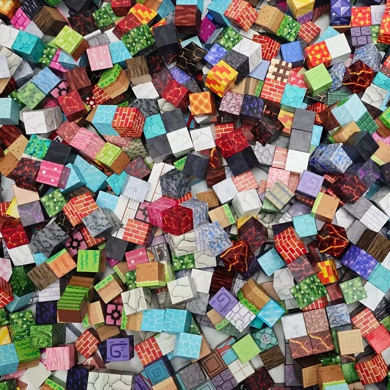Set di 100 Blocchi Magnetici - Piastrelle Magnetiche 3D per Bambini, Giocattoli Educativi STEM Fai-da-Te, Regalo di Compleanno per Ragazzi