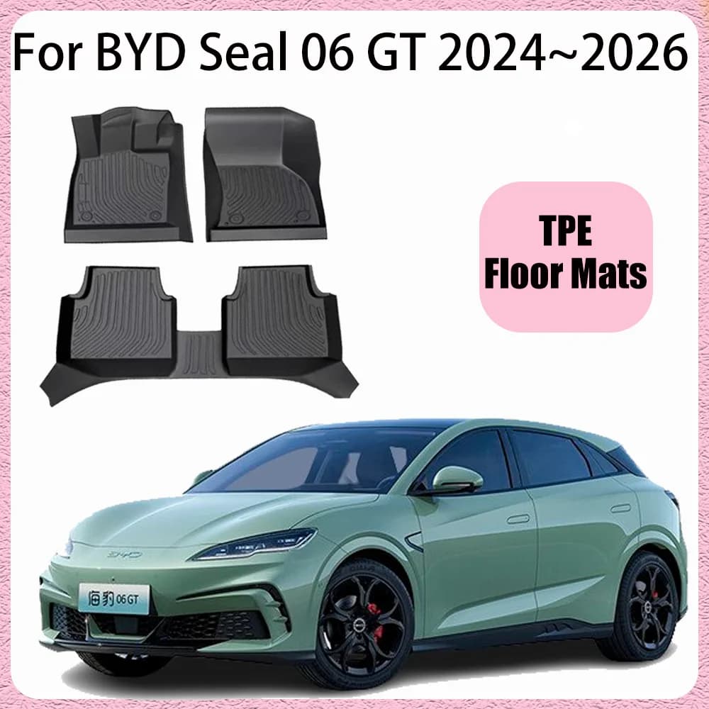 Per BYD Seal 06 GT 2024 ~ 2026 2025 LHD Auto TPE Tappetini Resistente ai graffi Tappeti Pad Protezione interna Accessori