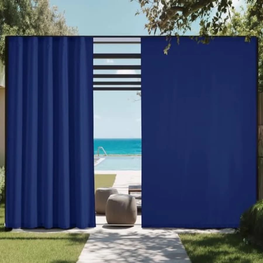 Tende da Esterno in Tela per Pergola, 2 Pannelli (L52 x L84) per Pannello - Tende Parasole Impermeabili e Antivento con Parte Superiore Adesiva