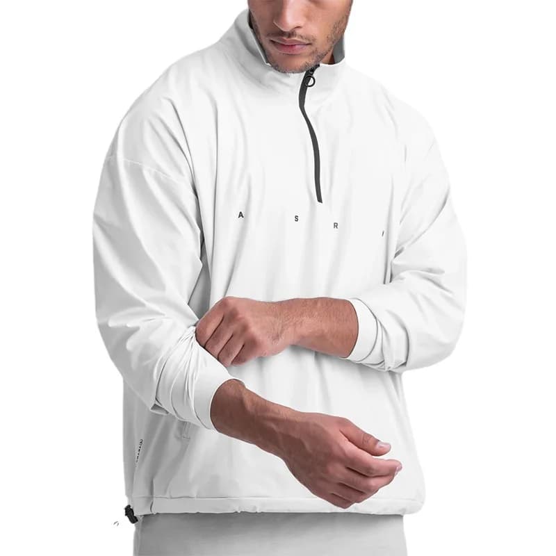 Felpe con cappuccio da corsa da palestra da uomo giacca da Bodybuilder cappotto sportivo da Fitness all'aperto con coulisse cerniera abbigliamento sportivo da allenamento Pullover Casual