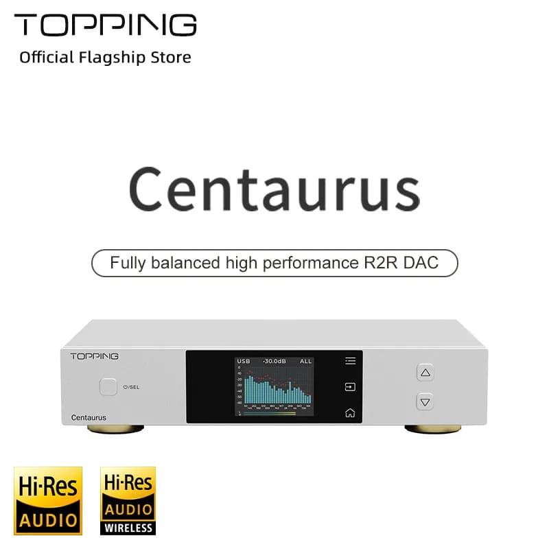 Decoder Centaurus TOPPING Fully Balanced R2R DAC BT5.1 High Performance Support LDAC DSD512 PCM768kHz Decoder Plug and Play