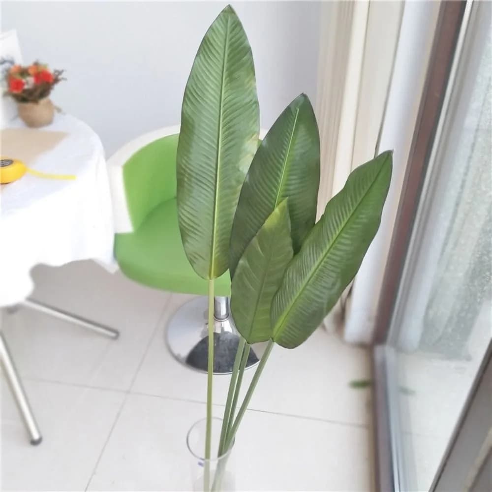 Artificial Tropical Plants Large banana leaf Realistic banana leaf branch fake plastic plants Interior and exterior decoration