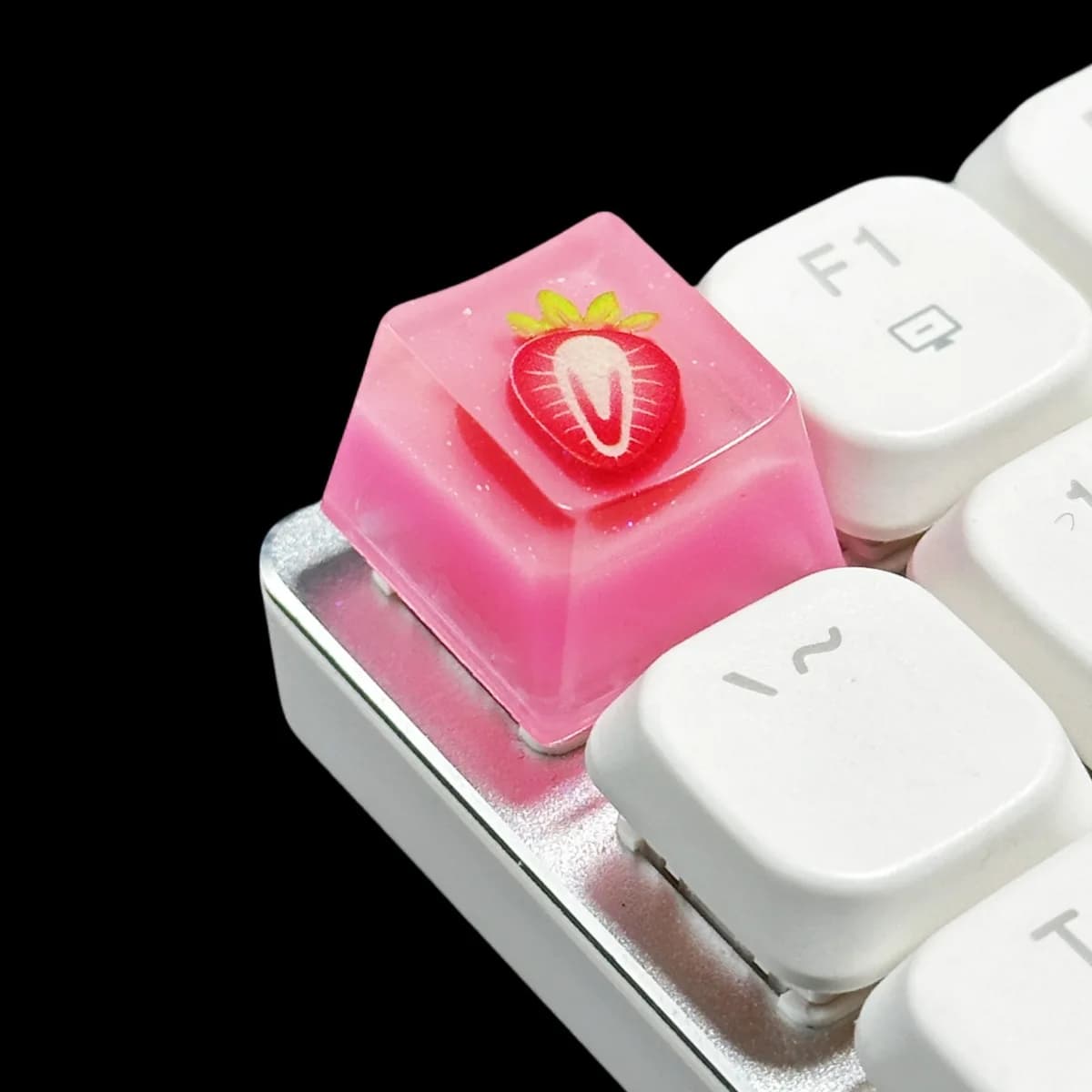 Copritasti frutta fragola Simpatico OEM R4 Altezza Copritasti Tastiera meccanica ad asse incrociato ESC Keycap Accessori per PC Regalo di compleanno