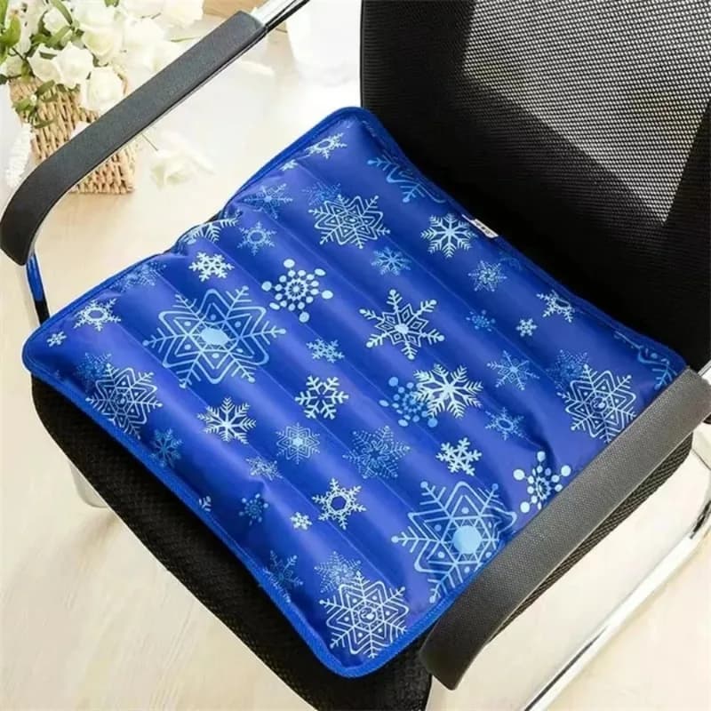 Refreshing pad, cold ice cushion, water seat cushion for office and car chair, soft summer cushion for ice water 45*45 cm