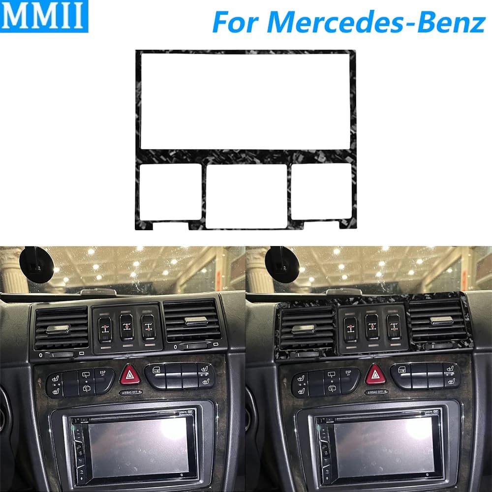 Per Mercedes-Benz Classe G W463 2004-2012 Forgiato In Fibra di Carbonio Centrale Uscita Aria Condizionata Copertura Trim Accessori Auto Adesivo