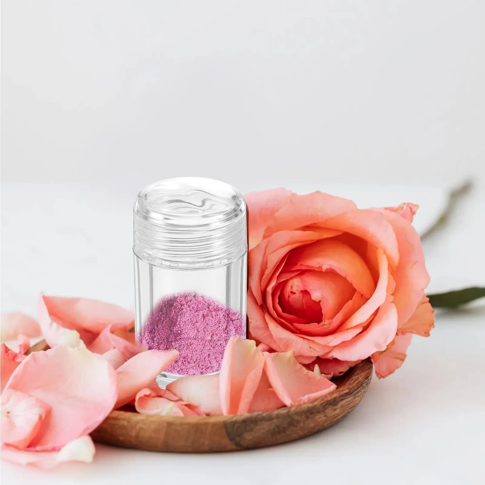 Set di 6 Flaconi Portatili Vuoti per Polvere con Coperchio Ermetico e Design a Foro Aperto per Fondotinta Fai-da-Te, Glitter e Polvere Antitraspirante