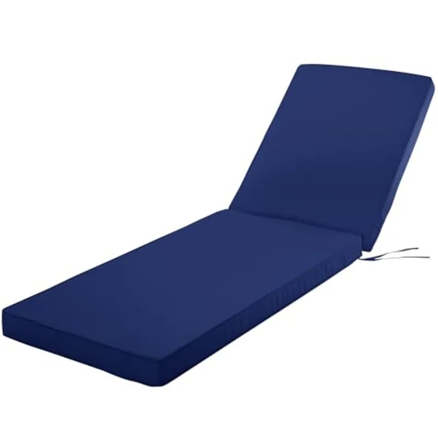 Pillow for Chaise Longue from Exterior Waterproof, Resistant to Changing and Strappi, for Seats with Patio, Garden and Pool