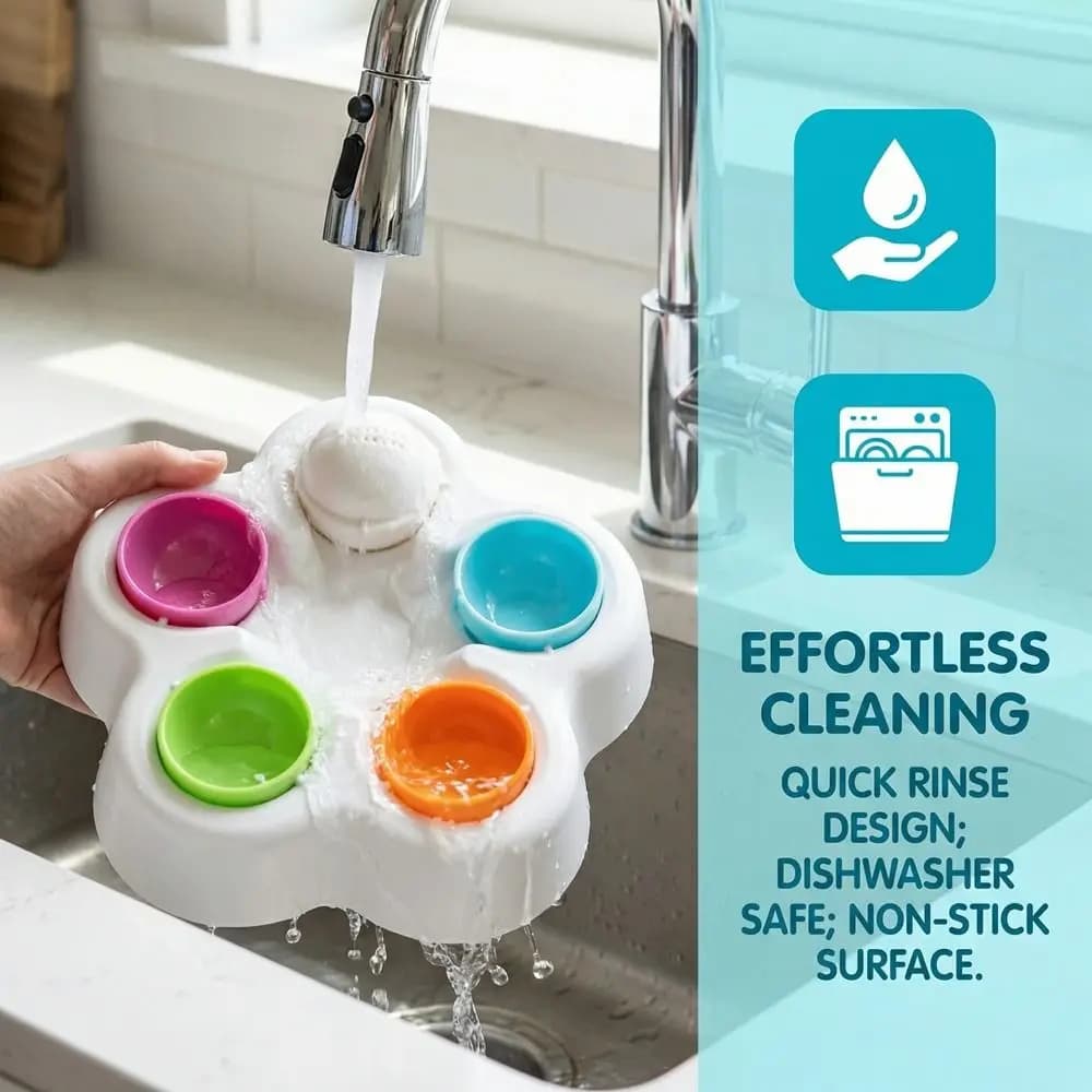 Dispenser Girevole per Snack per Animali Domestici, Ciotola Interattiva per Cani con Base Stabile, Ciotola per Nascondere Cibo, in Plastica Colorata, Mangiatoia Lenta Intelligente, Forniture per Animali Domestici