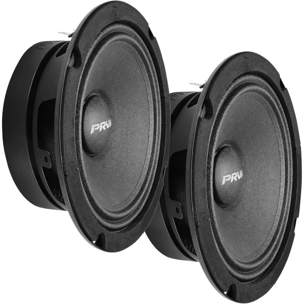 Coppia di Altoparlanti Audio per Auto Slim da 200W 4-Ohm, Bobina da 1.5 Pollici, Design a Montaggio Poco Profondo