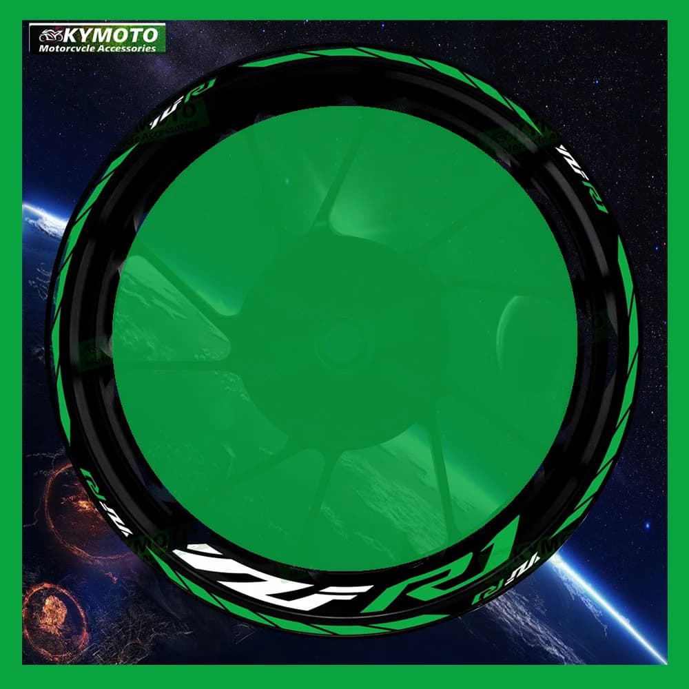 for YZF R1 R1M motorcycle accessories 17 inch front and rear wheel stickers modified reflective wheel rim stickers decoration